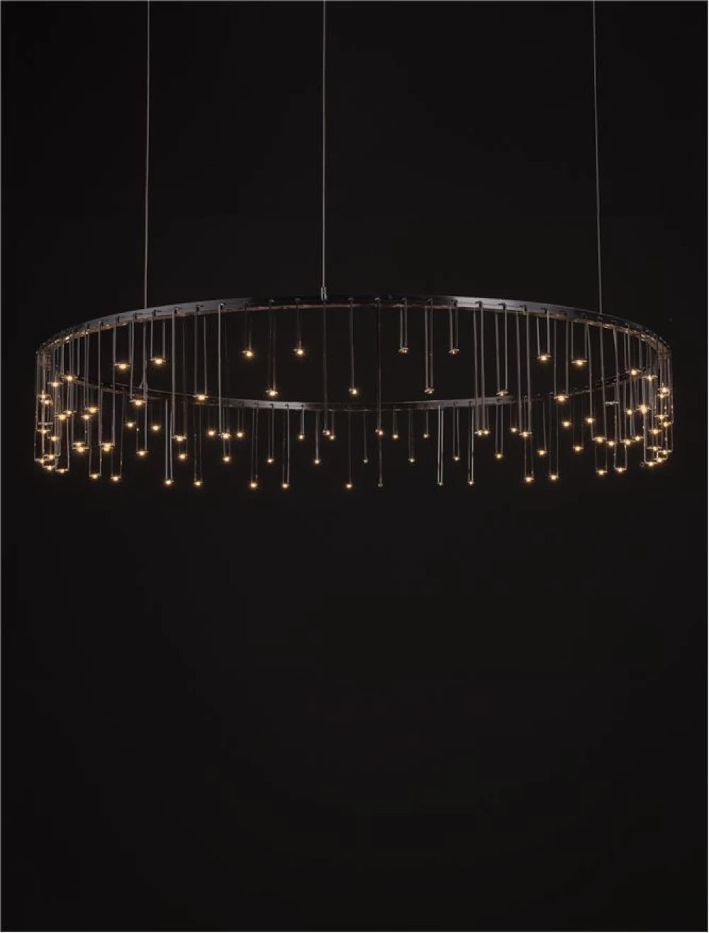 Candelabru din Metal Negru H135xD100cm IP20 36W 3073lm 3000k STELLAR