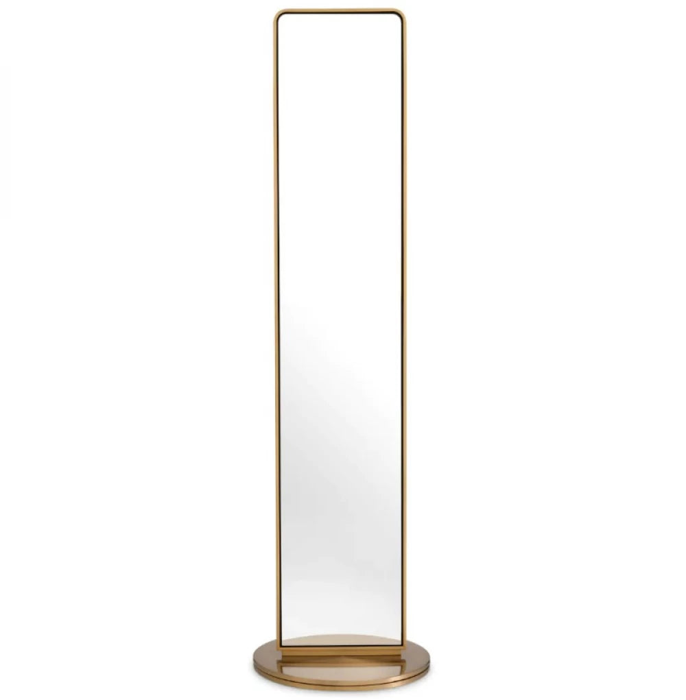 Oglinda de podea cu rama din Metal Alama H200xD55cm Novo Eichholtz