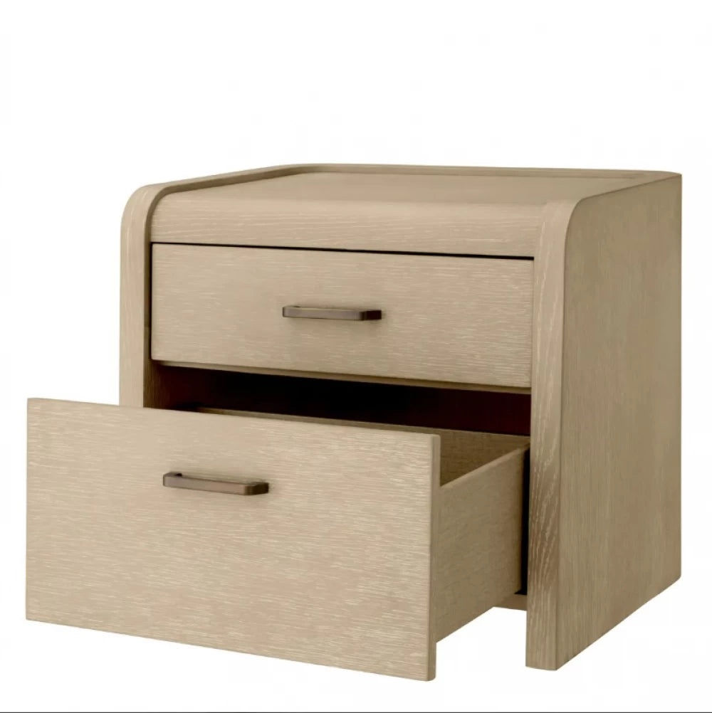 Noptiera din Furnir de stejar Maro deschis L62.5xH60cm Joane Eichholtz