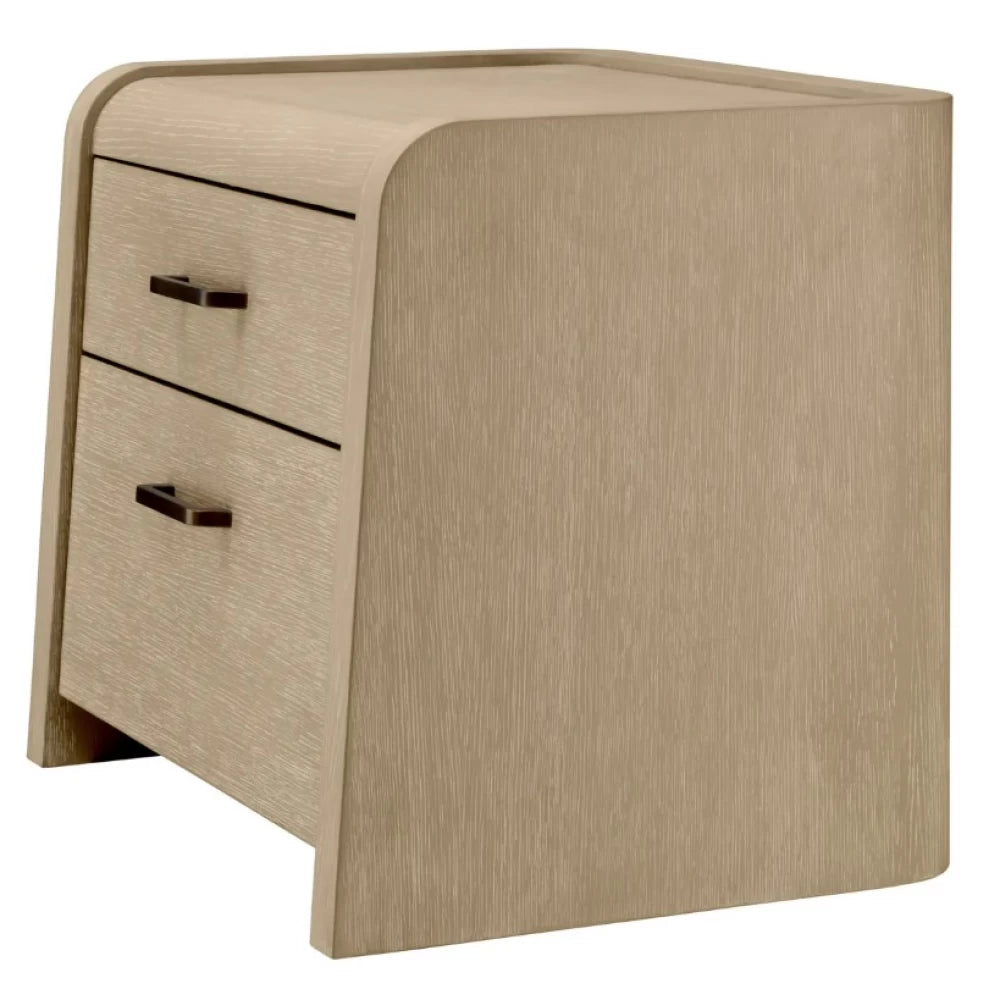 Noptiera din Furnir de stejar Maro deschis L62.5xH60cm Joane Eichholtz