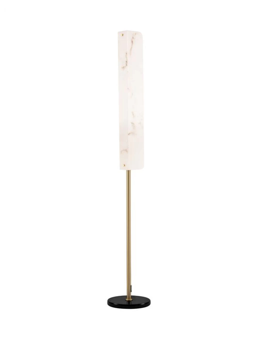 Lampa de podea din Metal Alama si Marmura artificiala Alb H160xD26m IP20 23W 1685lm 3000k Aider