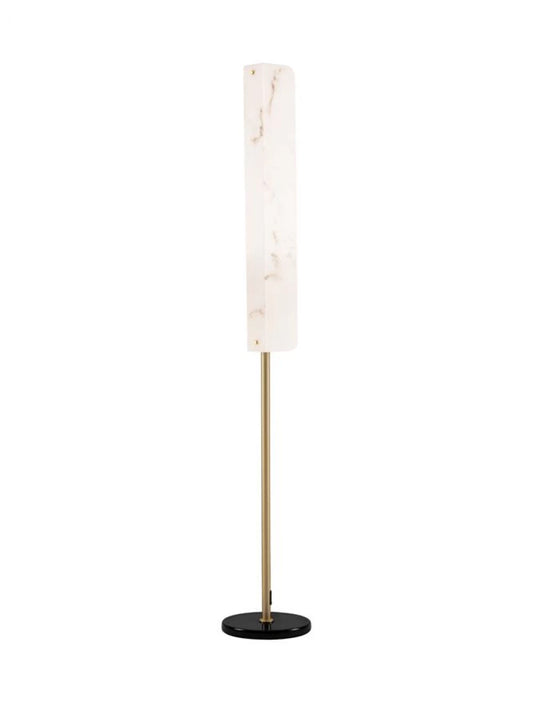 Lampa de podea din Metal Alama si Marmura artificiala Alb H160xD26m IP20 23W 1685lm 3000k Aider