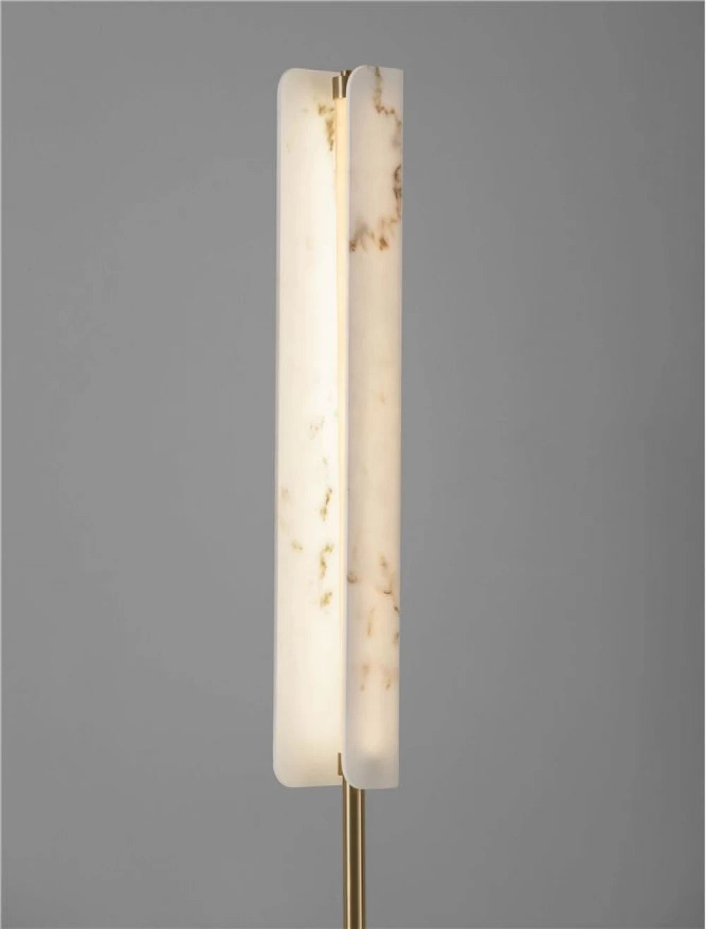 Lampa de podea din Metal Alama si Marmura artificiala Alb H160xD26m IP20 23W 1685lm 3000k Aider