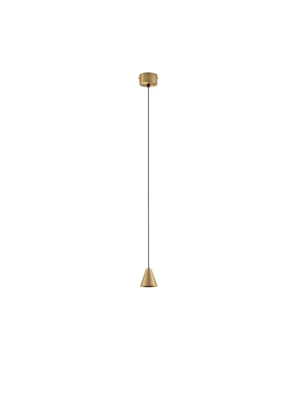 Pendul din Metal Auriu Mat H191xD6.5cm IP20 5W 371lm 3000k Irmos