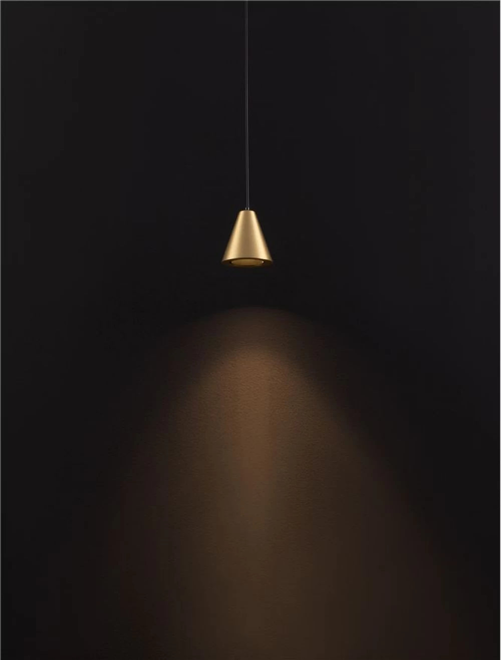 Pendul din Metal Auriu Mat H191xD6.5cm IP20 5W 371lm 3000k Irmos