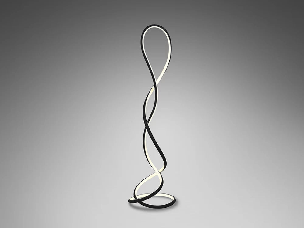 Lampa de podea din Metal Negru H147xD43cm Evania