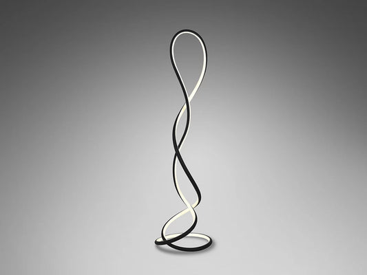 Lampa de podea din Metal Negru H147xD43cm Evania