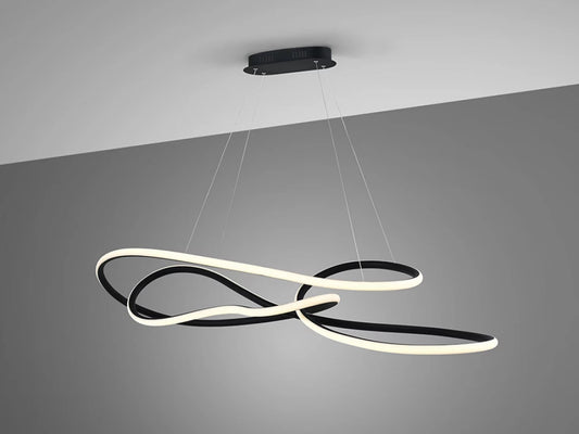 Lustra din Metal Negru H150xL120cm Evania