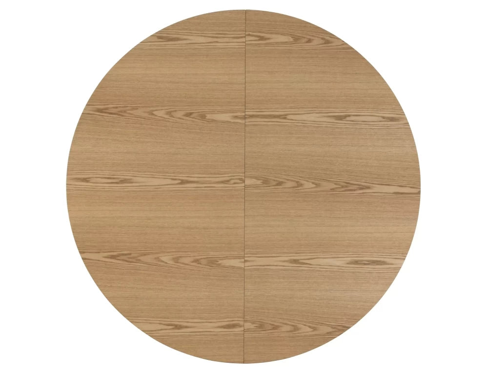 Masa rotunda extensibila din MDF+ Furnir de stejar D120x75cm Angel II