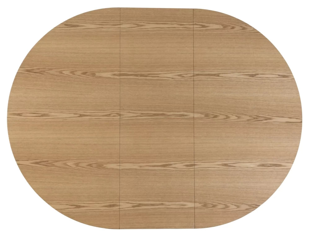 Masa rotunda extensibila din MDF+ Furnir de stejar D120x75cm Angel II