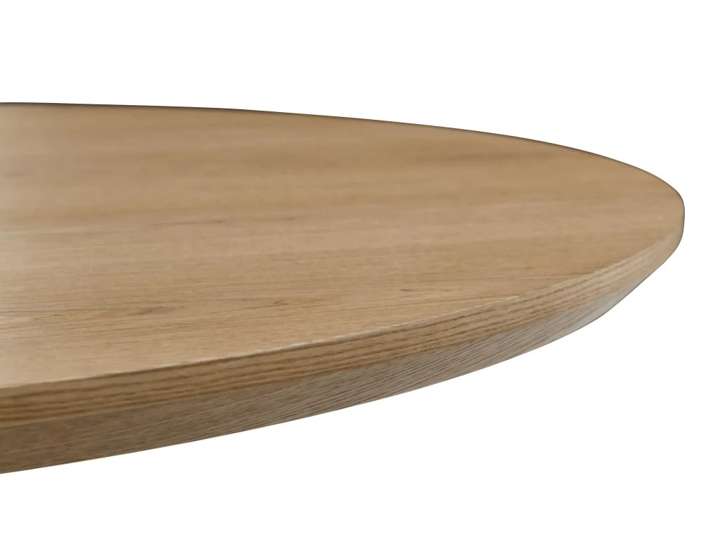 Masa rotunda extensibila din MDF+ Furnir de stejar D120x75cm Angel II