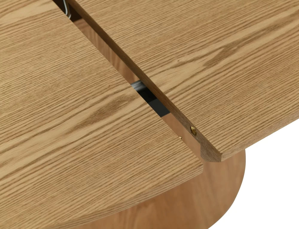 Masa rotunda extensibila din MDF+ Furnir de stejar D120x75cm Angel II