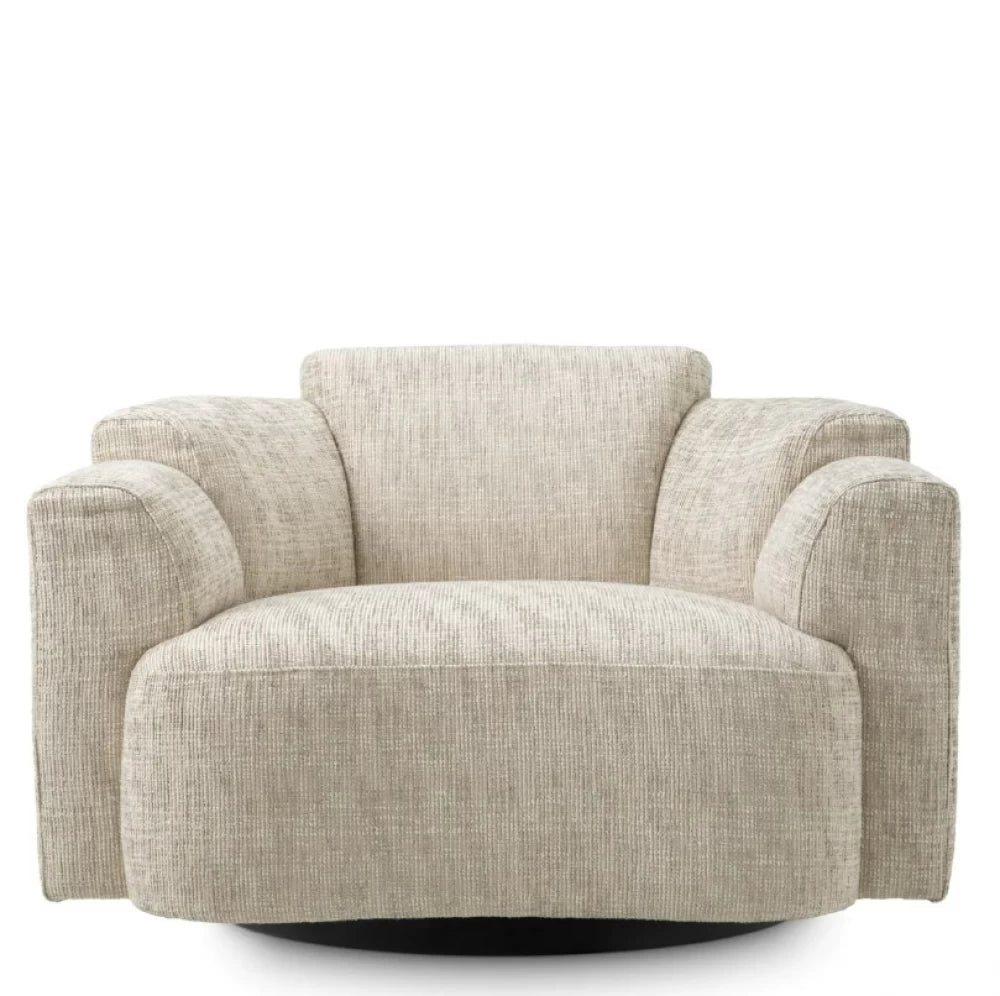 Fotoliu tapitat cu Stofa Creststone Bej H75xL109xA97cm Marbella Eichholtz