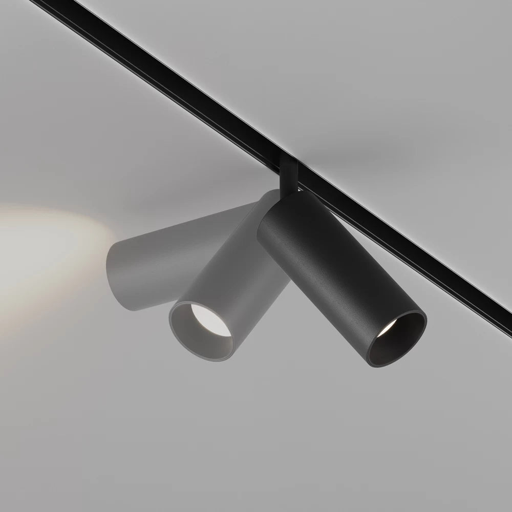 Spot dimabil pentru sina Exility din Aluminiu Negru H19.4xL19.3cm 12W 950lm 2700-6000k 36° DALI 2 Focus LED