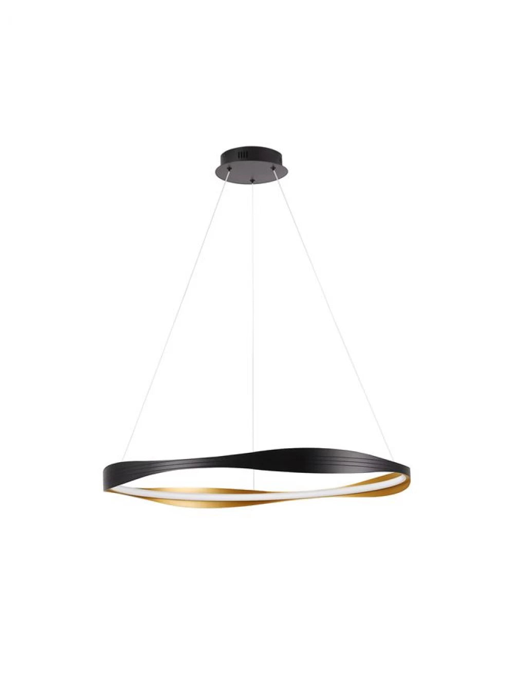 Lustra din Metal Negru/Auriu H120xD80cm 40W 1472lm 2700-5000k IP20 Dobi