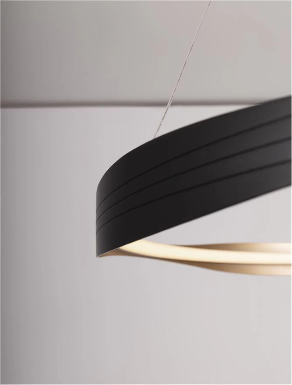 Lustra din Metal Negru/Auriu H120xD80cm 40W 1472lm 2700-5000k IP20 Dobi