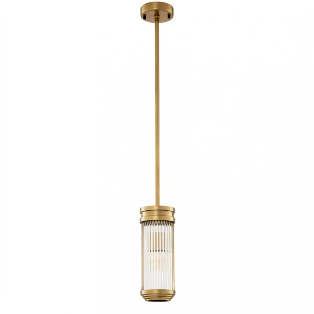 Pendul din Metal Alama si Sticla Transparent H30.5xD12cm Rousseau S Eichholtz