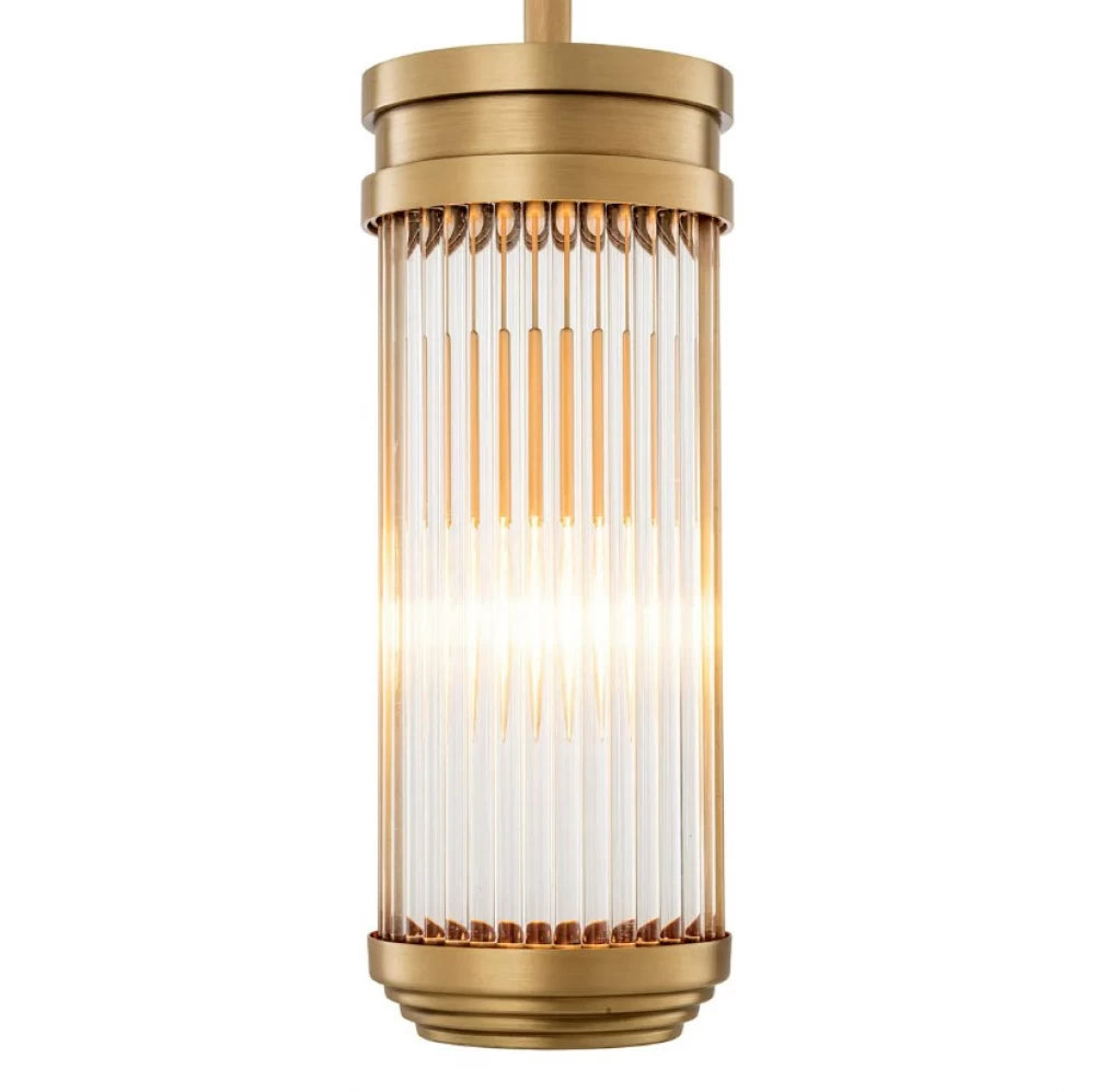 Pendul din Metal Alama si Sticla Transparent H30.5xD12cm Rousseau S Eichholtz