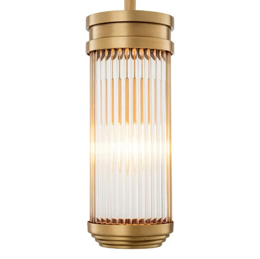 Pendul din Metal Alama si Sticla Transparent H30.5xD12cm Rousseau S Eichholtz