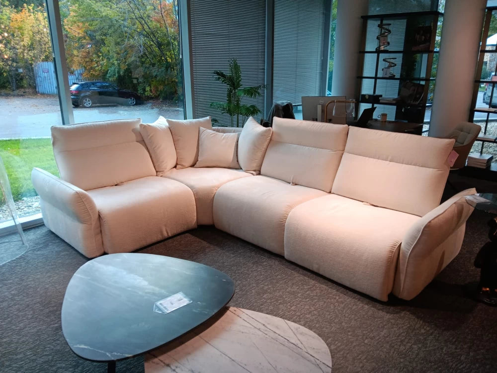 Coltar cu 3 reclinere 317x230cm tapitata cu Stofa Corinne 001 Siro