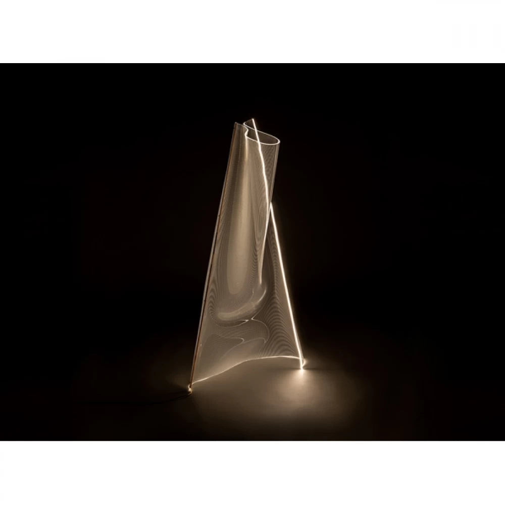 Lampa de podea din Metal si Metacrilat Auriu L70xH140 Velos