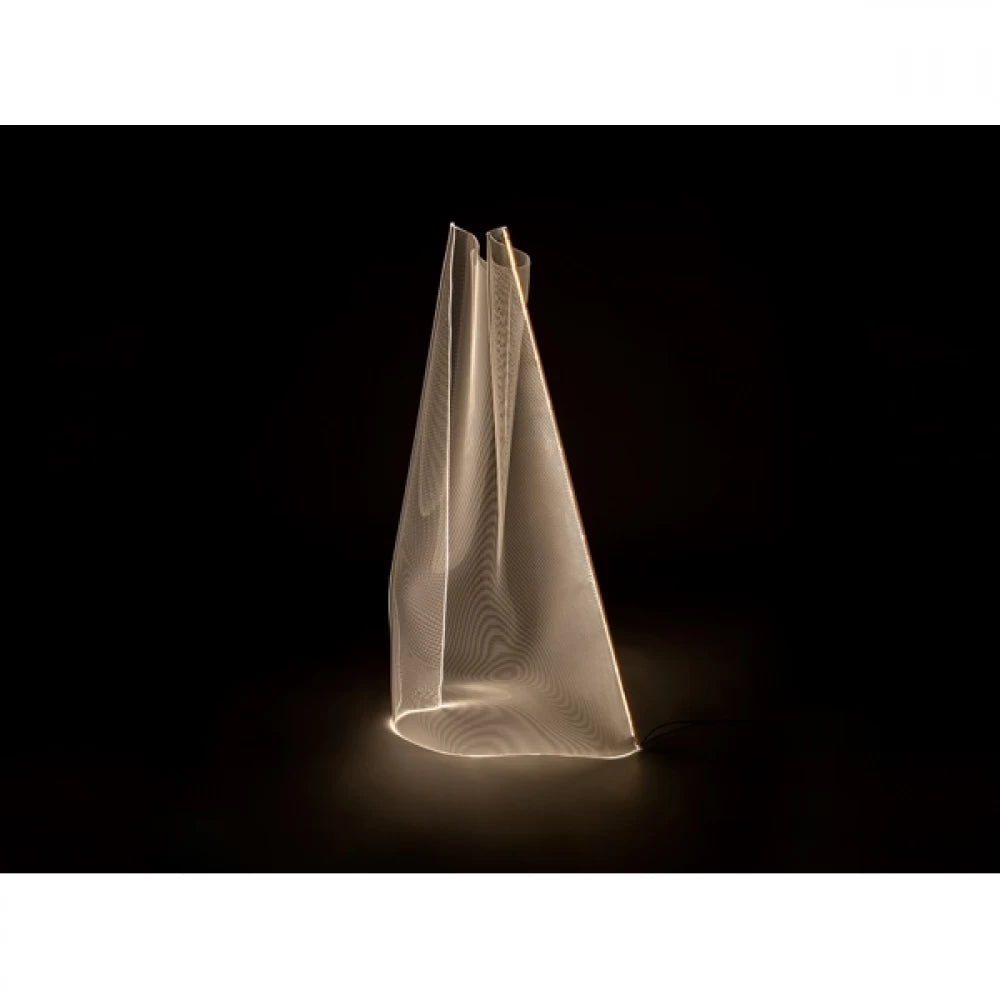 Lampa de podea din Metal si Metacrilat Auriu L70xH140 Velos