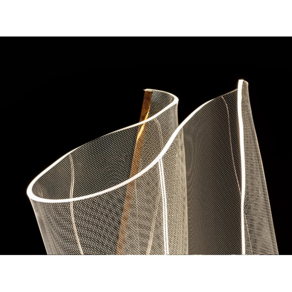 Lampa de podea din Metal si Metacrilat Auriu L70xH140 Velos