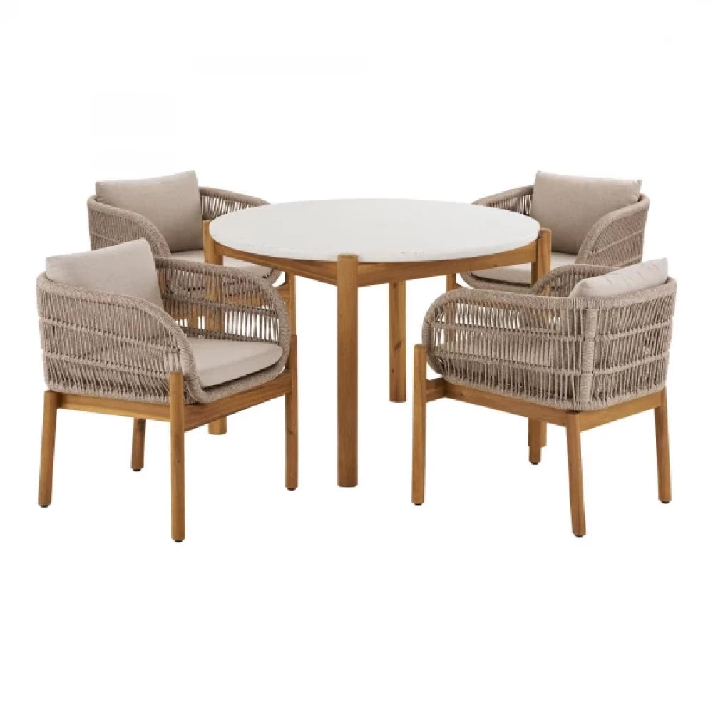 Set masa cu 4 scaune de exterior Terracina Garden set
