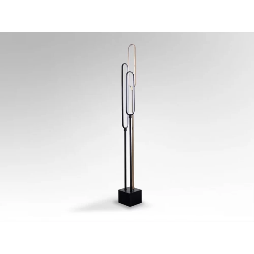 Lampa de podea din Metal Negru/Rose gold H170xL18cm Colette