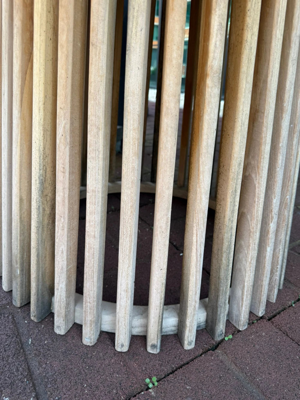 Masa de exterior din Lemn de tec Maro D120xH75cm Lorca