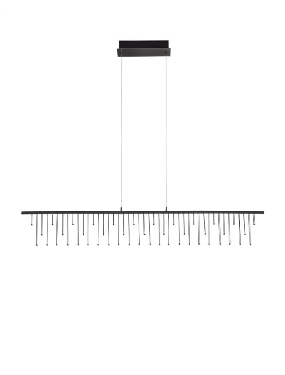 Candelabru din Metal Negru H150xL120cm IP20 17W 1355lm 3000k STELLAR