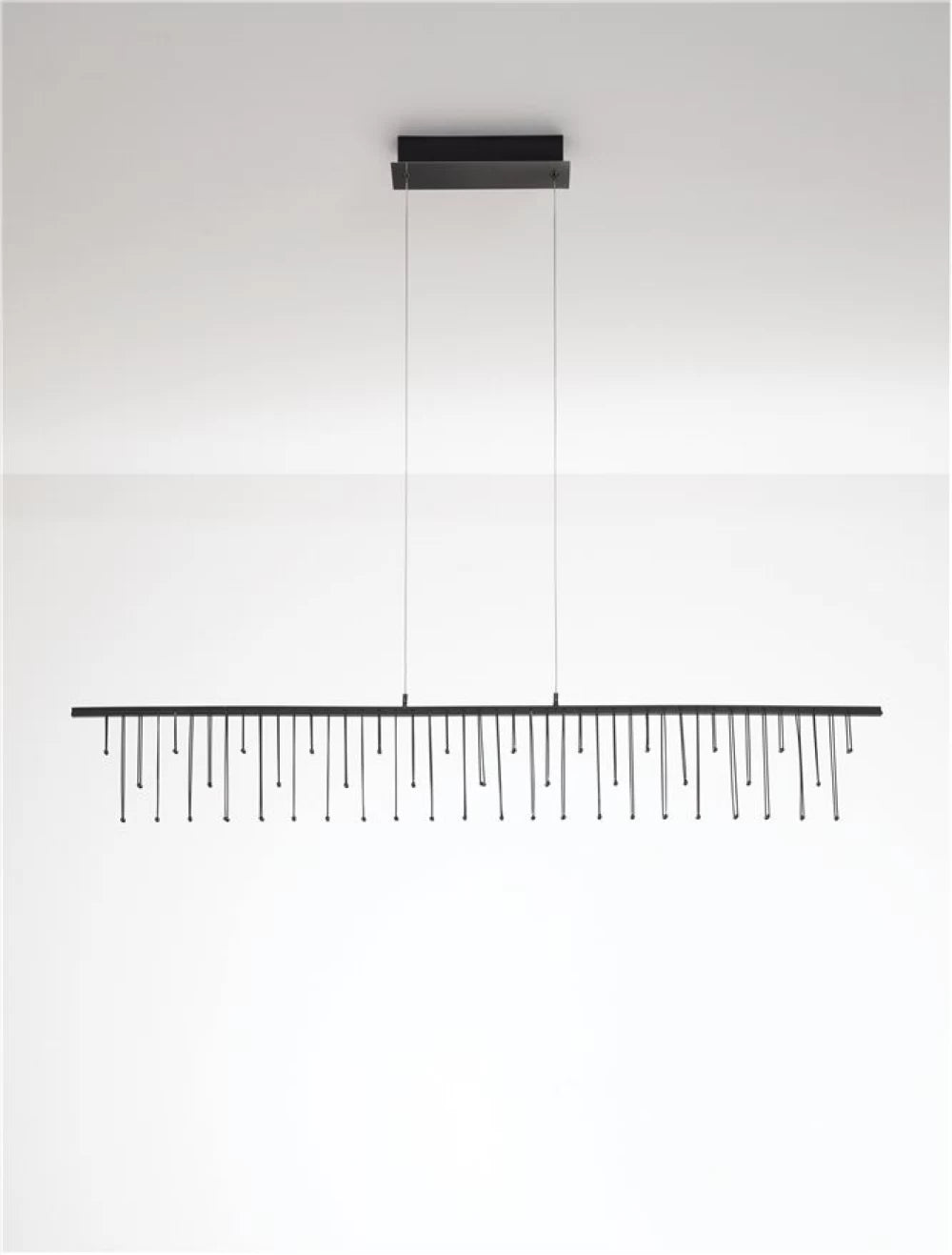 Candelabru din Metal Negru H150xL120cm IP20 17W 1355lm 3000k STELLAR