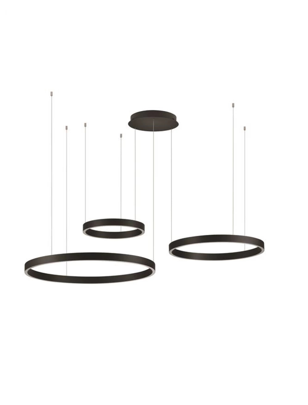 Candelabru din Metal Negru H250xL148cm IP20 181W 8891lm 3000k ELOWEN