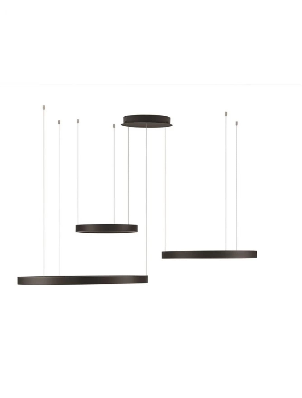 Candelabru din Metal Negru H250xL148cm IP20 181W 8891lm 3000k ELOWEN