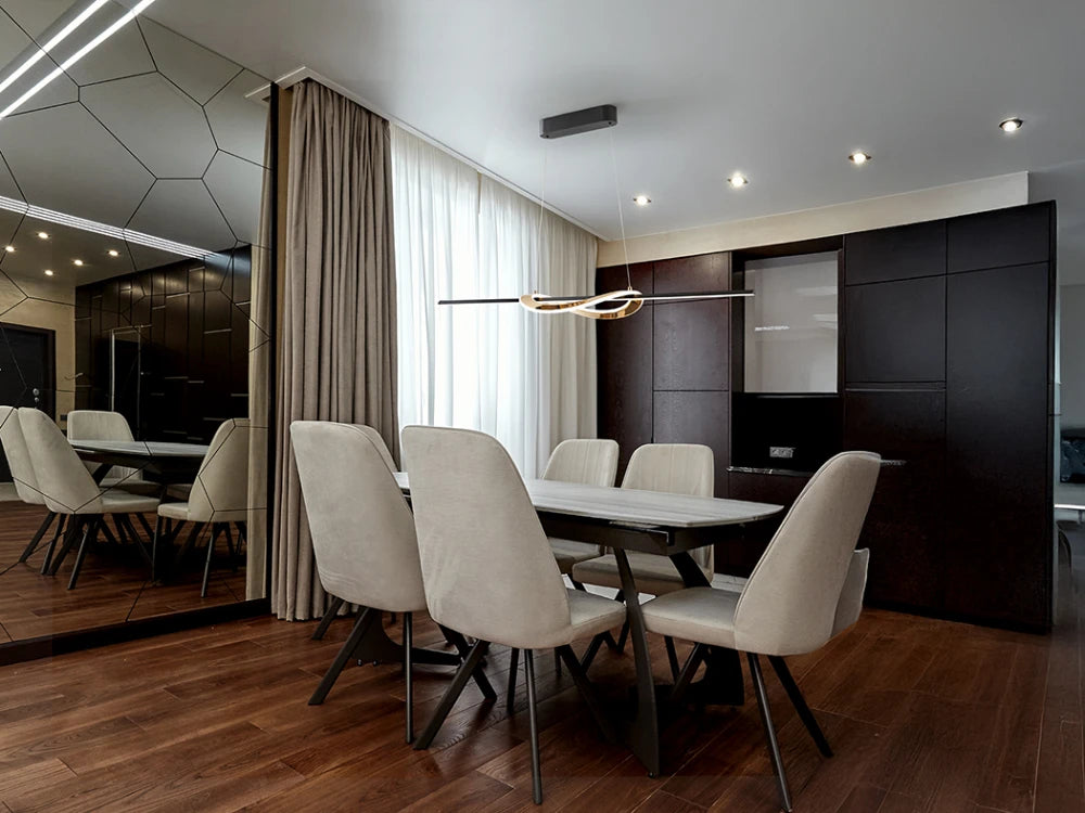 Lustra din Metal Negru/Auriu H150xL120cm Enora