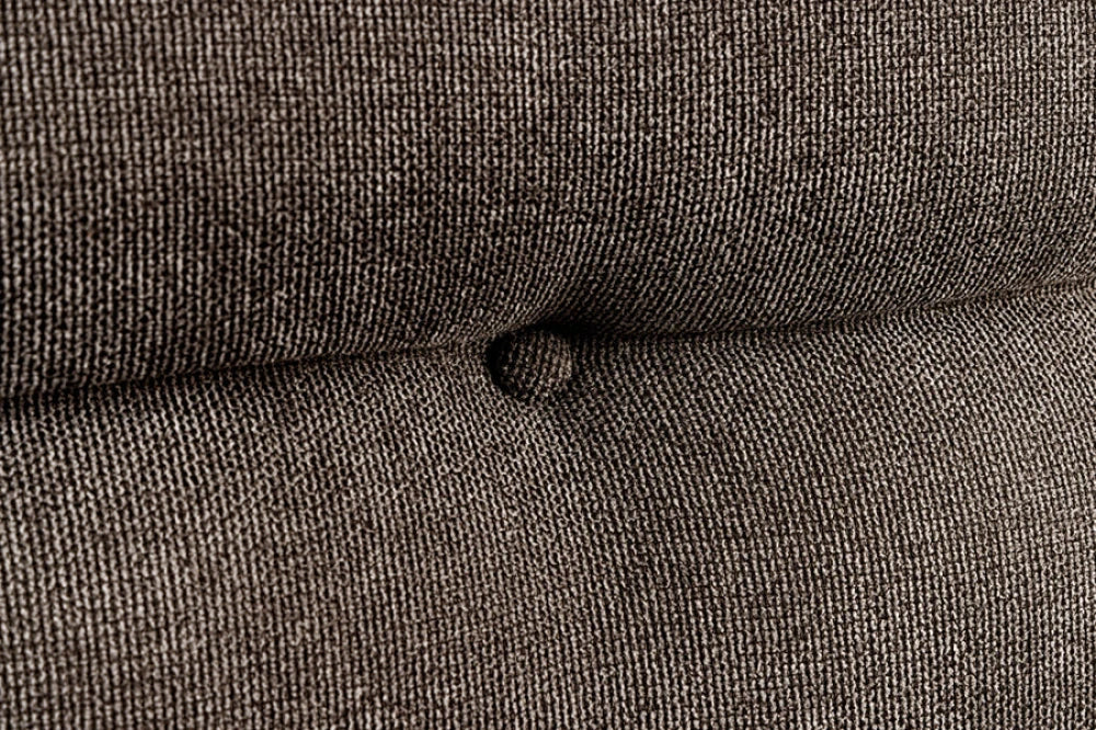 Banca din Catifea/Stofa Maro taupe si Metal Negru Hx90Lx160cm Big George