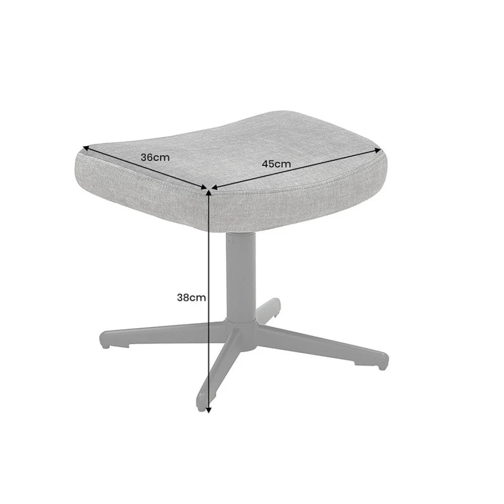 Taburet din Catifea Maro taupe si Metal Negru Hx38Lx45xA36cm Vogue