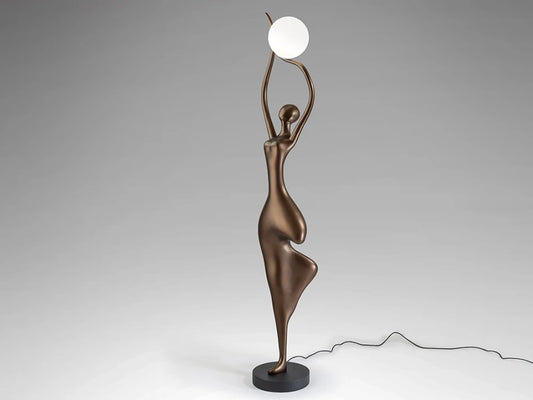 Lampa de podea Bronz inchis H190xD40cm El Arbol