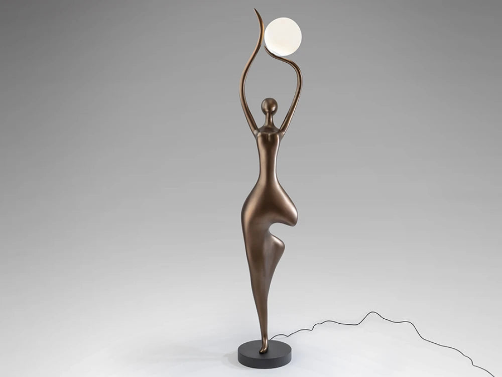Lampa de podea Bronz inchis H190xD40cm El Arbol
