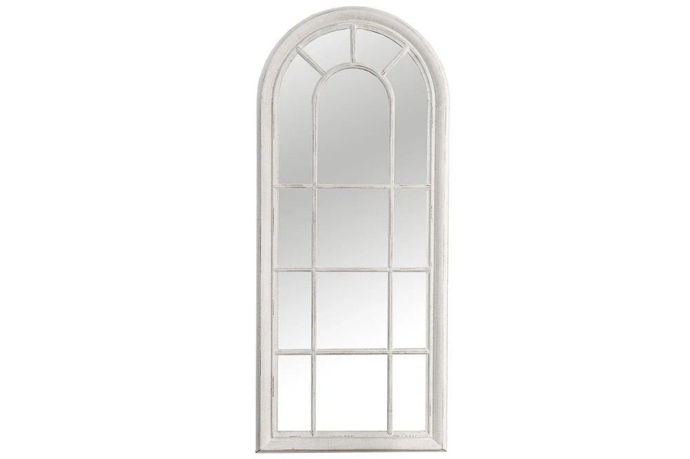 Oglinda cu rama din Lemn Alb H140xL60cm Castillo