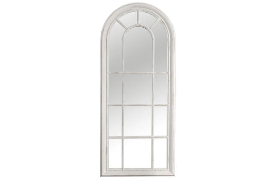 Oglinda cu rama din Lemn Alb H140xL60cm Castillo