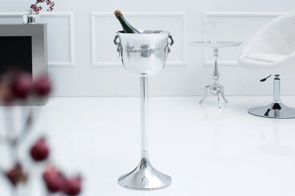 Frapiera inalta din Aluminiu Argintiu H75xL29cm Champagne