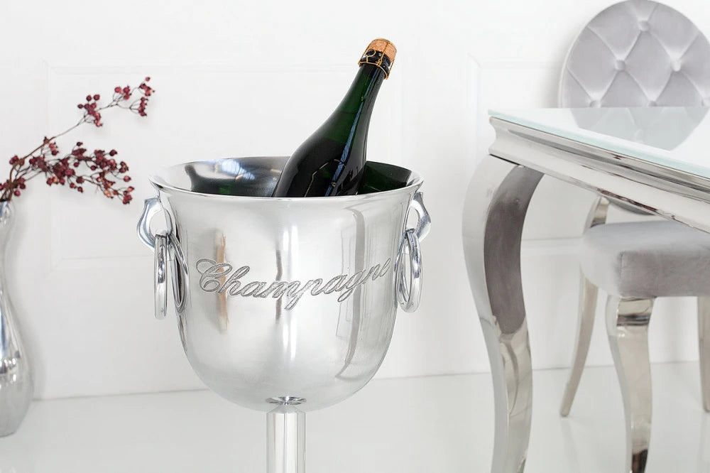 Frapiera inalta din Aluminiu Argintiu H75xL29cm Champagne