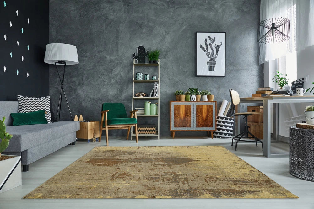 Covor din Bumbac/Poliester Maro L240cm Batik