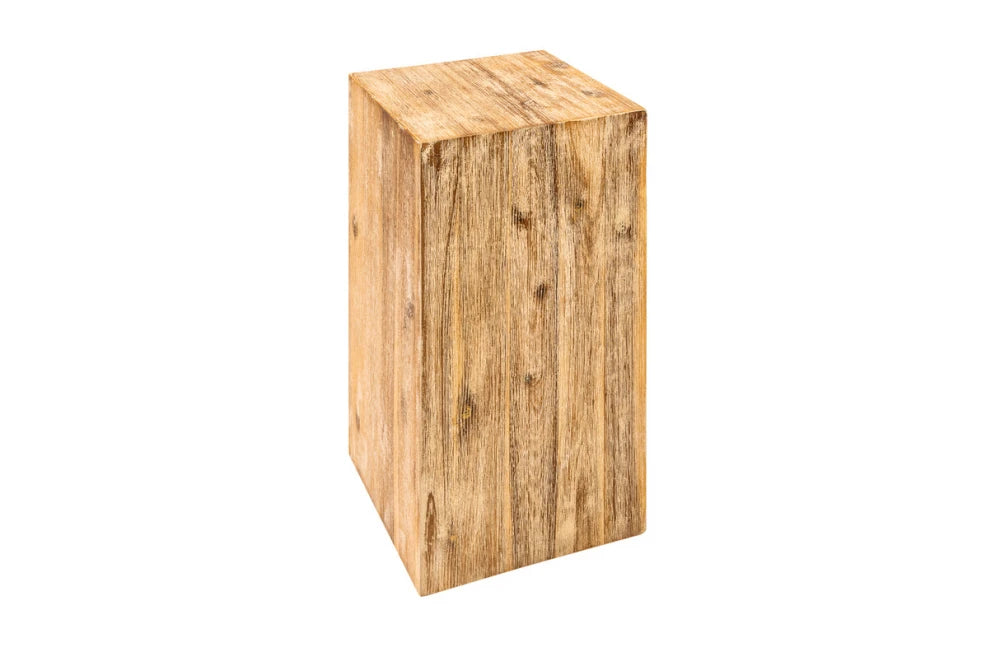 Coloana decorativa din Lemn de salcam Maro H50xL26cm Columna