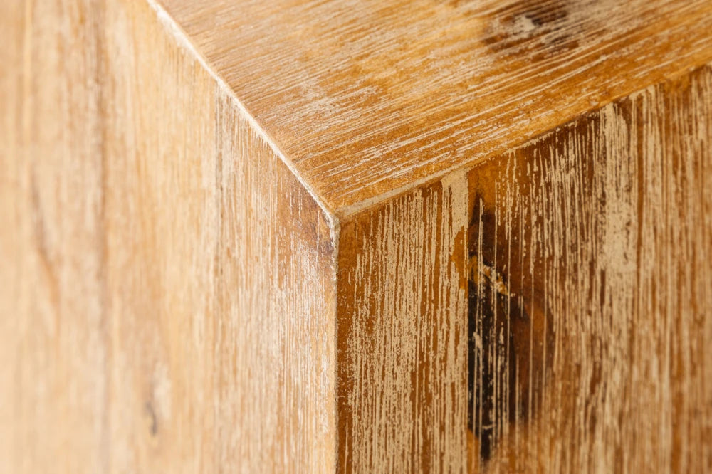 Coloana decorativa din Lemn de salcam Maro H50xL26cm Columna
