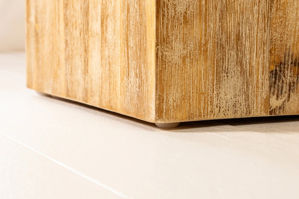 Coloana decorativa din Lemn de salcam Maro H50xL26cm Columna