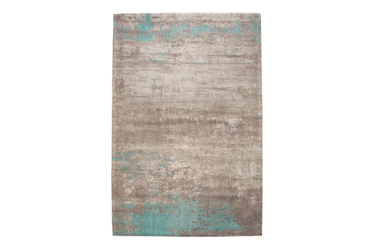 Covor din Bumbac/Poliester Grej/Albastru L240cm Modern Art