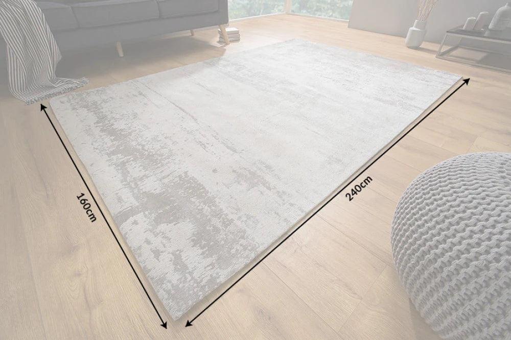 Covor din Bumbac/Poliester Grej/Gri L240cm Modern Art