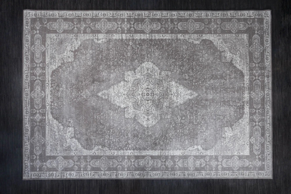 Covor din Bumbac/Poliester Gri L350cm Pure Unique